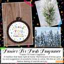 12 Pack Employee Appreciation Administrative Day Gifts Thank You Fraser Cedar Hanging Ornaments Fir Scented Paper Fragrant Tablets Hanging Decor for Staff Coworker Nurses Thank You Gifts