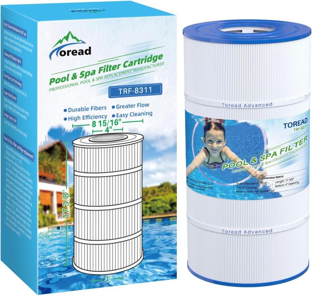 TOREAD PXST100 Pool Filter Replaces Hayward X-Stream CC1000, CCX1000-RE, Pleatco PXST100, Ultral-B6, Unicel C-8311,Filbur FC-1285, 817-0100N/P, Waterway Pro Clean 100, 1 Pack