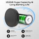 132G (9800 Hour) Voice Activated Recorder - Elasound Voice Recorder with AI-Intelligent Triple Noise Reduction, Portable Audio Recorder for Work, Lectures,100H Continuous Recording Device