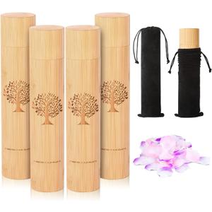 Very1Small Scattering Urns for Human Ashes Adult,9''x2'' Scattering Tubes for Human Ashes,Eco Friendly Biodegradable Urns for Human Ashes(Set of 4,Tree of Life Pattern)