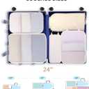 Ceneda 7 Set Compression Packing Cubes for Travel, Luggage Organizer Bags Suitcase Organizer for Travel Essentials, Packing Cubes for Suitcase, Handle Storage Bags Set (Beige)