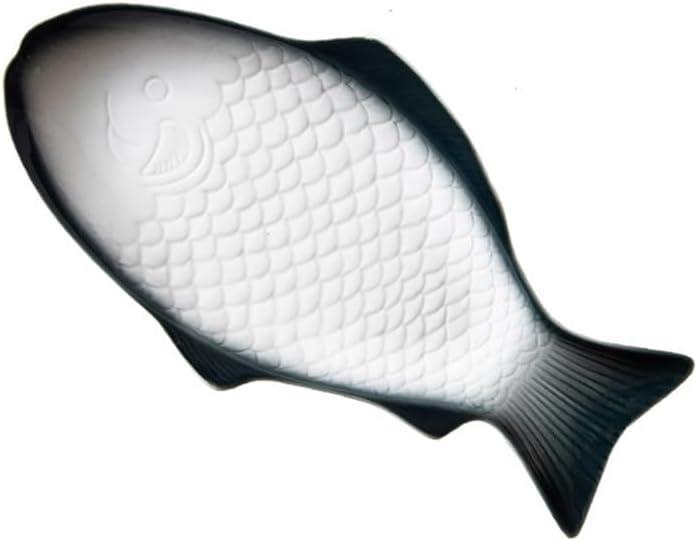 OSALADI Fish Shaped Plate Ceramic Fish Dish Porcelain Fish Plate Fish Serving Platter Porcelain Serving Platters Appetizer Serving Tray