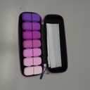 Weekly Pill Organizer, 7 Day Travel Medicine Pill case with Moisture-Proof Silicone Lid, Large AM PM Daily Pill Organizer 2 Times a Day for Vitamins & Supplements, Secure Zipper Pill Box
