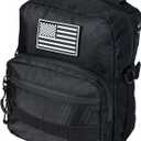 Universal Motorcycle Bag Handlebar Bag 1680D Oxford Tool Storage Accessory for Front Fork Handle Bar Sissy Bar Compatible with Harley Softail Dyna Sportsters and Most Cruiser Models