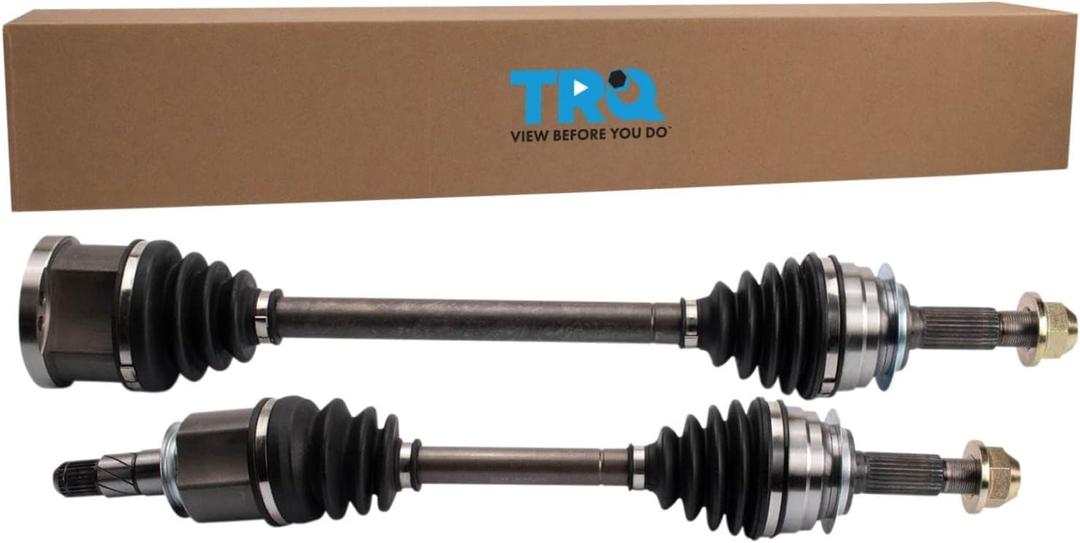 TRQ Front CV Axle Shaft Assembly Set Compatible with 2013 INFINITI EX37 G37 2014-2015 Q50 Q60 2015-2017 QX50