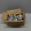 5 Inch Heavy-Duty Gutter Hangers, Rain Gutter Hangers with a Pre Inserted Rust Resistant Screw, Stainless Steel Supports - Rustproof, Easy Installation for 5 K-Style & Half-Round Gutters (50)