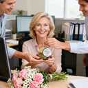 Retirement Gift - Retirement Gifts for Women, Men - Retired Ornament - Retired Gifts for Coworker, Boss, Employee, Teacher, Nurse - Ceramic Christmas Ornament Keepsake - Christmas Tree Ornaments - E