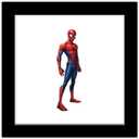 Trends International Gallery Pops Marvel Comics Spider-Man - Standing Pose Wall Art Wall Poster, 12" x 12", Black Framed Version