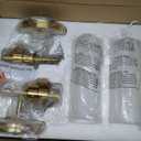 Emak Wall Sconces Set of 2, Modern Brushed Gold Bathroom Vanity Sconce Wall Lighting with Milk Glass Shade for Bathroom, Bedroom, Living Room, Hallway, WS085-BGD-ML-2PK