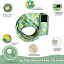 Langsprit Washable Female Dog Diapers - Doggie Reusable Diapers for Doggy Puppy Female in Period - Highly Absorbent Dog Heat Panties (Flamingo Duck) M