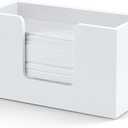 Paper Towel Dispenser Countertop, Wooden Bathroom Paper Towel Holder, White Napkin Holder for Kitchen, Countertop Multifold C-Fold, Z-Fold, Trifold Paper Hand Towel Dispenser for Bathroom Toilet