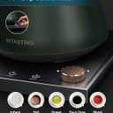 INTASTING Electric Kettles, Gooseneck Electric Kettle, 1 Temperature Control, Stainless Steel Inner, Quick Heating, for Pour Over Coffee, Brew Tea, Boil Hot Water, 0.9L Hunter Green