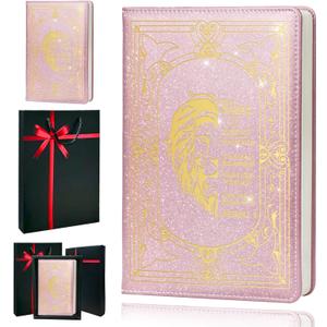 Christian Gifts,A5 Hardcover Leather Journal for Women - 200 Pages Premium Paper Notebook,Lion Journal with 180 Lay Flat Design for Daily Diary, Prayer & Planning (Lion Pink)