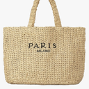 Large Straw Tote Bag Summer Straw Purse for Women Vacation Raffia Woven Beach Bags Handbag