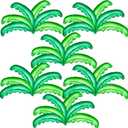 Wettarn 40 Pcs Palm Tree Leaves Balloons, Helium Foil Coconut Tree Leaves Balloons Green Palm Decorations for Kids' Birthday Hawaii Luau Tropical Party Baby Shower, 35.43 x 14.57 Inches