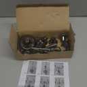 Metal Candelabra 5-Candle 10.1 Inch Tall Candle Holder Stick for Home Wedding Event and Party Festival,Black (Black-regular Style)