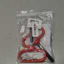 Wellmax 2-Pack 5/8" x 4-1/2" Steel Hitch Pin with 4pcs 3" R Clip, Clevis Pin Hitch with Rubber-Coated Handle, Red Color