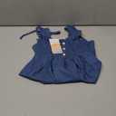 JEELLIGULAR Toddler Dress Ruffle Sleeveless Button Down Dress for Toddler Girl Dress Summer Beach Casual A-line Sundress (6-7 Years)