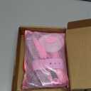 Dog Grooming Kit - Deshedding Brush for Short Hair, Slicker Brush, Flea Comb, Puppy Brush Set in Pink