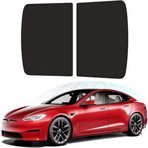 D-Lumina for Tesla Model 3 Roof Sunshade, Glass Sunroof Shade Window Insulation UV & Heat Protection for 2017-2020 Model 3 Accessories, Upgraded Double-Layer Design Sun Shade Won't Sag (Set of 2)