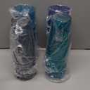 Acrylic Cafe Plastic Reusable Tumblers (Set of 16) 20-ounce Water Cups Coastal Colors | Restaurant Style Drinking Glasses Value Set, Stackable, BPA-free, Made in the USA | Top-rack Dishwasher Safe