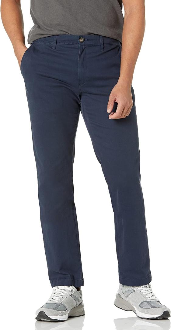 Amazon Essentials Men's Slim-Fit Casual Stretch Chino Pant (29W x 28L, Dark Navy)