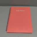 Daily Planner Undated - B5 To Do List Notebook Hourly Schedules, Spiral Appointment Planner for Women and Men, PVC Hardcover, Inner Pocket, Elastic Closure, 7" x 10", Pink