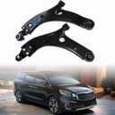 GXARTS Lower Front Left and Right Control Arm with Ball Joint 54501-A9100 54501-A9200 Compatible With KIA Sedona 3.3L 2015 2016 2017 2018 2019 2020 2021