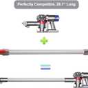 Replacement Wand Tube for Dyson Stick V15 V11 V10 V8 V7 Vacuum Parts, Extension Vacuum Replacement Parts, 28.7 In (Silver)