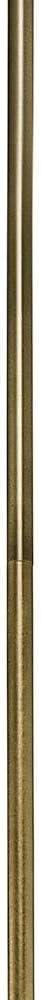 Kichler 2999NBR 0.5-Inch Diameter x 12-Inch Length Steel Lighting Stem, Natural Brass