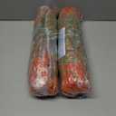 2 x Alupssuc 24 Bundles Artificial Fall Mums Flowers for Outdoors Decoration, UV Resistant Silk Violet and Faux Eucalyptus Autumn Fake Plants for Outside Indoor Yard Home Patio Porch Decor