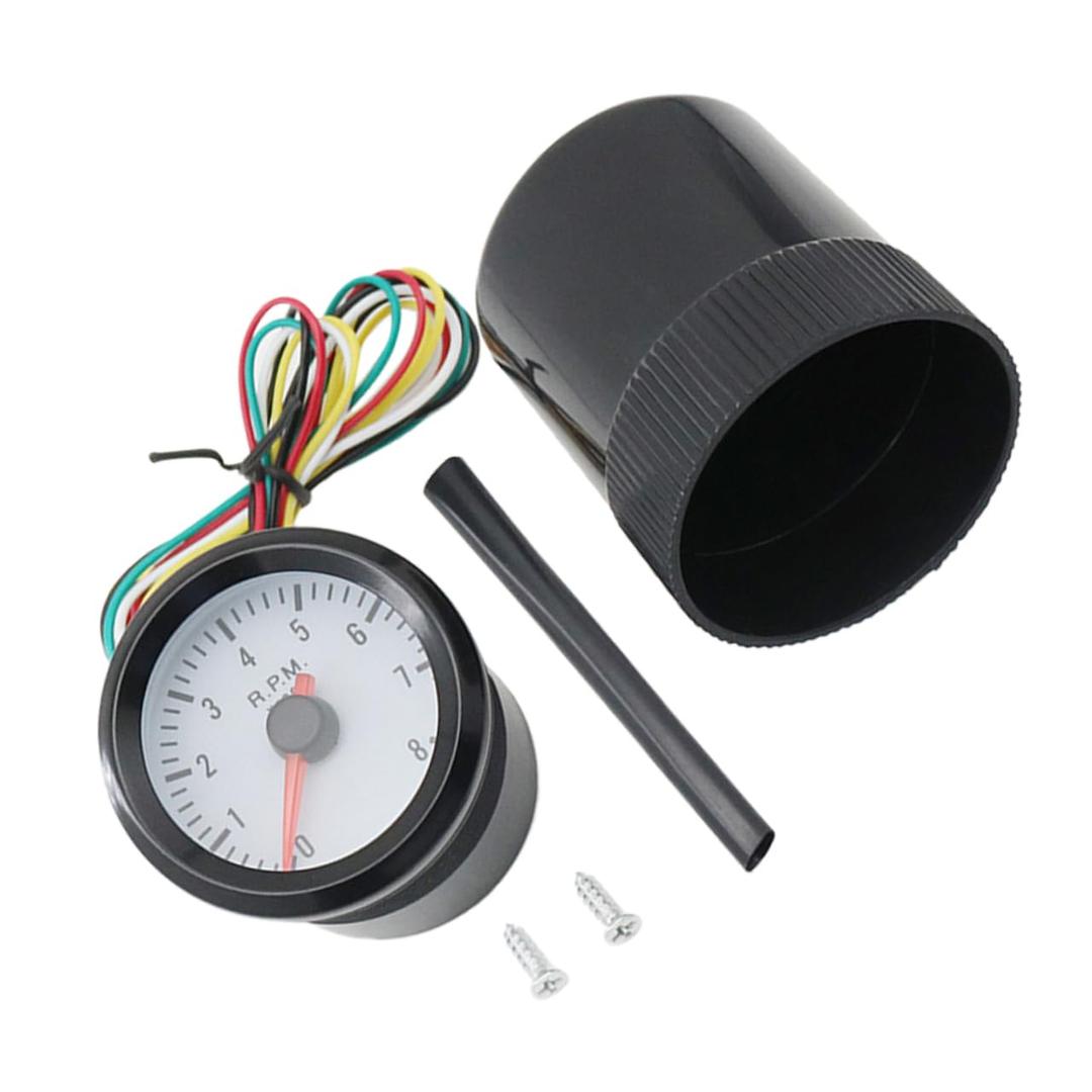 Alipis Car Speedometer Tachometer Vehicles Easy Installation with Blue Backlight High Precision Sensor for Engine Monitoring