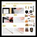 Birthday Decorations for Men,Happy Birthday Banner, 35 Balloons,Photo Booth Props for Boys (Beer)