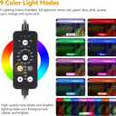 hygger 36W LED Aquarium Light, 36-42 Inch Fish Tank Light with Timer Auto On/Off, Sunrise Sunset Mode, Adjustable Brightness and Colors, Full Spectrum Light with Extendable Brackets for Freshwater