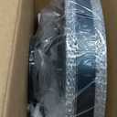 Caged Ceiling Fan Light with Remote, 21" Small Flush Ceiling Light with 3 Enclosed Blades and 6 Wind Speeds for Bedroom, Living Room (1095 Black)