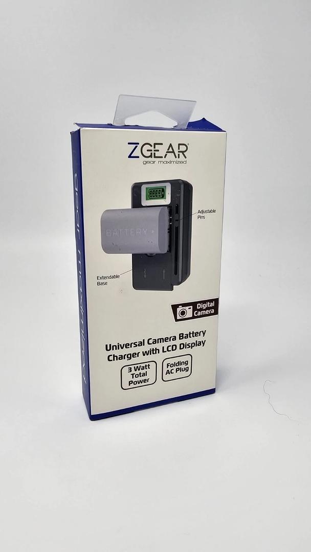 ZGEAR - Universal Camera Battery Charger W/LCD Charge Display