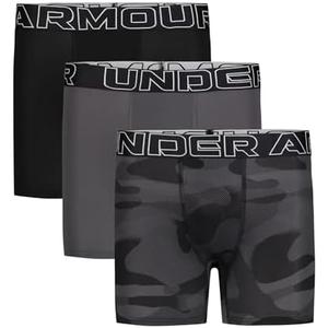 Under Armour Performance Tech - Printed 3Pk Boxer Brief, 3-Pack Camo Multi, Size: Youth XL