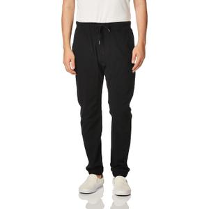 WT02 Men's Twill Jogger Pants (X-Large, Black)