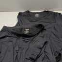 HOdo Plus Size Thermal Underwear Women Long Johns Fleece Lined Base Layer Top and Bottom Sets 1X (Black)