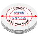 6 Pack Matte White Goof Trim Ring for 6" Inch Recessed Can Lighting Down Light, Outer Diameter 8.07 Inches, Inner Diameter 6.2 Inches
