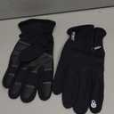 AURUZA Winter Gloves Men Women, Zipper Cycling Gloves Touch Screen, Windproof Warm Gloves Cold Weather, Anti-Slip Sports Gloves for Cycling Driving Running Hiking Climbing Skiing Sports (Medium, Black)