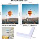 JCJMY 16x18 Picture Frame - White, Horizontal & Vertical Formats for Wall Hanging, 16 x 18 Gallery Frame for Photos & Posters