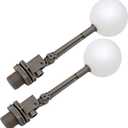 2 Pieces 1 Inch Water Float Valve with Adjustable Arm Automatic Fill Float Ball Valve for Livestock Water Tank Fountains