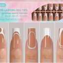 Misssix French Gel Nail Tips, 150Pcs French Tip Press on Nails Long Square Design, No Need to File Tips Pre-lasting, Fake Nails for Nail Art DIY 15 Sizes