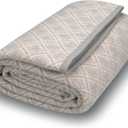 ACUSHLA Merino Wool Blanket Warm Throw Camping Outdoor Travel,Gray Plaid, Size 79" x 63"