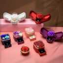 Preserved Red Rose with Heart Necklace, Eternal Real Rose, Romantic Rose Gifts for Women, Mom, Wife, Girlfriend, Mothers Day, Valentines Day, Anniversary, Birthday(Red)