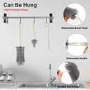 6 in 1 Baby Bottle Brush Set,Bottle Cleaner Brush Kit with Silicone Bottle Brush,Drying Rack,Nipple Brush,Straw Brush,Soap Dispenser&Storage Box,Portable Baby Essentials for Home&Travel (White)