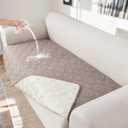 Genina 100% Waterproof Couch Cover for 4 Cushion for Dogs, Anti-Slip Sofa Covers Washable Couch Covers for Sectional L Shape Furniture Cover, 1 Piece (Taupe, Sofa X-Large)