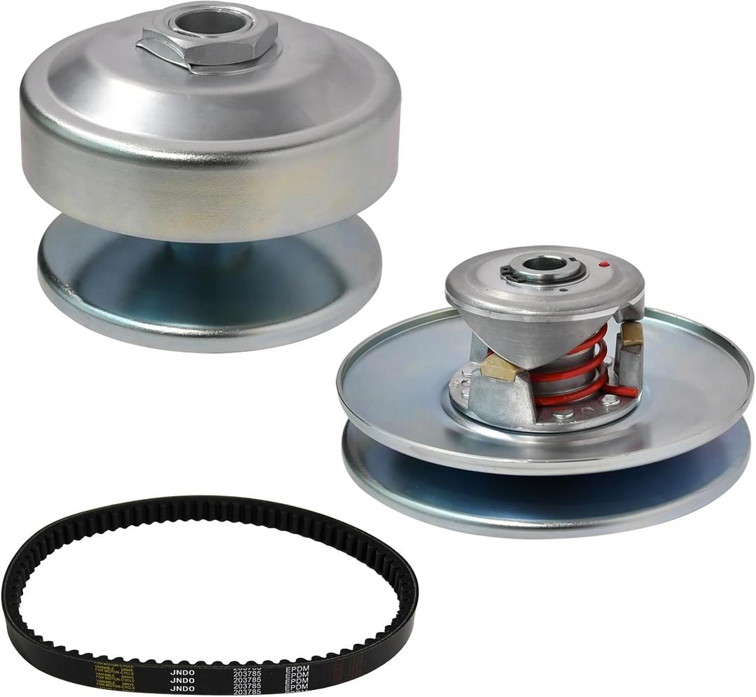 Go Kart 40 Series Torque Converter Kit with 1" Driver Clutch+3/4" Driven Clutch+203785 Drive Belt for Comet 209133A 209139A 209151A Manco 2432 8hp-16hp engines with 1/4" keyway