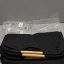 STORAGE MANIAC 2-Pack Large Laundry Hamper, 100L (26.4 Gal) Collapsible Laundry Basket with Bamboo Handles, Freestanding Waterproof Clothes Hamper for Laundry Room, Bedroom, Dorm, Towels, Toys, Black